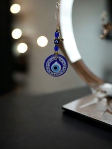 Ojo Turco DAFNI de 9 CM, Hecho a Mano, con Relieve, Magnético, Decoración Tradicional para Pared - Product Image 2