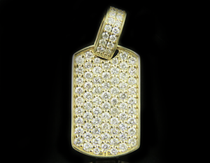 Rectangle S925 Argent Entièrement Glacé Moissanite Diamant Pendentif Avec Hip Hop Style À La Mode De Luxe Diamant Bijoux pour Hommes Femmes - Product Image 3