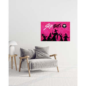 Modern KPop Demon Hunters <b>Poster</b> Saja Boys Wall Art Made of Paper - Product Image 3