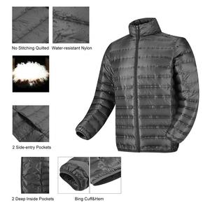 Chaqueta Acolchada de Lona para Hombre, Ligera, Cálida para Invierno, Resistente al Agua, con Capucha, Personalizable - Product Image 2
