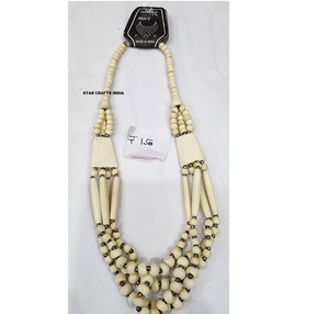 Collier de perles en résine tendance fait à la main pour femmes filles ange modèle motif bois artisanat bijoux directement du fabricant pour les cadeaux - Product Image 1