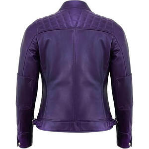 เสื้อแจ็คเก็ตหนังผู้หญิงระดับพรีเมียม - Product Image 2