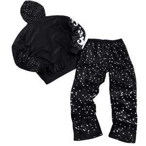 Venta al por mayor personalizado desgastado logotipo bordado para hombres chándal ropa de calle de alta exigencia chándal para el invierno transpirable personalizado - Product Image 2