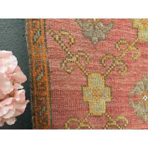 พรมตุรกีขนาดใหญ่ 5.6x10.7 ฟุต, พรมขนสัตว์ลายต้นไม้และพืชสีแดงสไตล์วินเทจ - Product Image 4