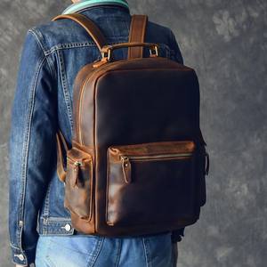 High-quality Leather <b>Backpack</b> Bag <b>Secure</b> Spacious Wholesale Price Classic Handcrafted Business Factory Direct Bulk Discount 2025 - Product Image 1