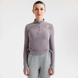 Top Deportivo Corto para Yoga Color Gris Cumbre - Product Image 3