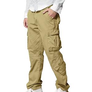 Pantalones Cargo de Hombre al por Mayor, Cintura Alta, Corte Recto, 6 Bolsillos, Elásticos, Ecológicos, Ligeros, de Lona - Product Image 4