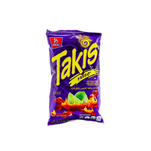 chips enrollados takiis fuego, sabor chile y lima, snack picante - Product Image 2