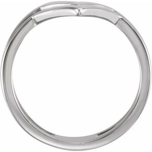 Double V <b>Ring</b> <b>Adjustable</b> 18K Plated Titanium Fine Quality Solitaire Inlay Trendy Religious and Luxury Geometric Shape Gift - Product Image 2