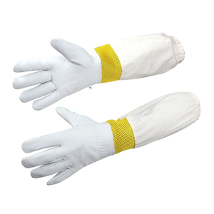 ถุงมือป้องกันการเลี้ยงผึ้งหนัง100% โลโก้ได้ตามต้องการ - Product Image 5