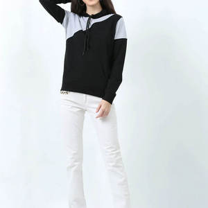 Conjunto Deportivo de Mujer de Primera Calidad, 100% Algodón, Diseño Completamente Liso, Sudadera con Capucha y Pantalones Deportivos, Estilo Casual - Product Image 6