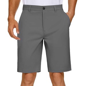 Men's <b>Cool</b> Pro Straight Fit Pleated Front 4-Way Stretch Expandable Waist Golf Performance <b>Shorts</b> - Product Image 3