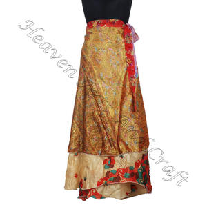 ใหม่กระโปรงคลุมชายหาดผ้าพันริมชายหาดผ้าพันรอบยาวและยาวของอินเดียแบบกลับด้านได้ - Product Image 5