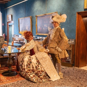 Tissu de costume brodé de haute qualité, tissu turc 100% polyester tissé pour festival, carnaval, costume d'Halloween, robe de fête - Product Image 1