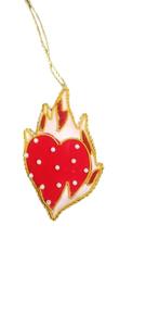 Hermosos adornos navideños con cuentas únicas ovalados en forma de corazón con tamaños de colores personalizados para bricolaje disponibles a precios de mayorista - Product Image 2