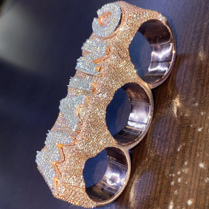 Vente chaude VVS Moissanite 925 Sterling Cut Bague Plaqué Or Rose Cadeau De Fiançailles pour Hommes Femmes Diamant Test Passes pour Mariage - Product Image 4