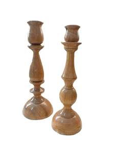 Tendance Design Meilleure Qualité Occasion Haute Qualité Fabriqué À La Main Décoration De Mariage Cylindrique Bougeoir En Bois - Product Image 5