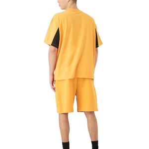 Ensemble de costume 2 pièces pour homme, taille plus, été, style streetwear, polyester/coton uni, t-shirt à manches courtes, shorts respirants - Product Image 3