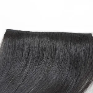 High quality Double-drawn cuticle aligned 100% raw human virgin machine weft remy human hair bundle from Vietnam - genius weft