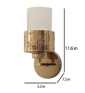 Modern Wall Lamp <b>Gold</b> Finish Wall Light Matte Finish Wall Lamp Handmade Wall Lamp Handcrafted Wall Light Export Quality Lamp - Product Image 4