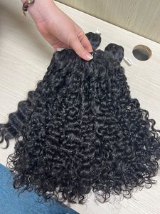 Vente en gros 100% Burmerse boucles cuticule aligné 9A grade brut vietnamien extensions de cheveux humains dentelle perruques vague naturelle 8-28 pouces - Product Image 3