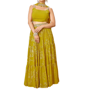 Última Colección Eid, Vestidos de Fiesta de Diseñador, Vestidos de Noche para Mujer, Lehenga Choli Personalizado con Conjunto Dupatta, Vestido Indio para Adultos - Product Image 1