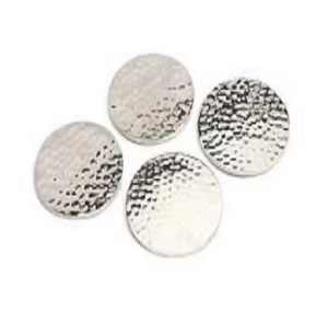 <b>Antique</b> Design Aluminium <b>Tea</b> Coaster <b>Set</b> Customised Round Size Best Quality Metal Pad Mat for Home or Table - Product Image 1