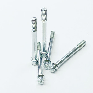 Vis à métaux à tête ovale métrique résistante à la rouille Conception de tasse à bride Phillip M2-M10/Taille personnalisée DIN 6921 Standard Zinc/nickelé - Product Image 2