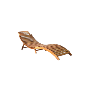 Wholesale Price Outdoor Furniture Garden <b>Sun</b> <b>Lounger</b> Solid Wood for Hotel Cottage And Villa Direct Factory - Product Image 1