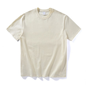 250 Gsm Hombres Mujeres Unisex logo Personalizado 250 Gsm Camiseta de manga corta de algodón pesado informal en blanco para hombres - Product Image 5