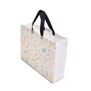 Prix d'usine en gros Sacs fourre-tout tissés stratifiés PP réutilisables et recyclés imprimés personnalisés - Product Image 3