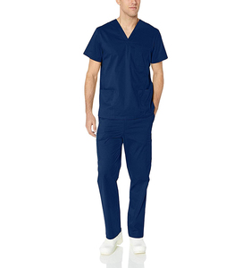 Ensemble de costumes extensibles pour hommes personnalisés unisexe avec logo imprimé personnalisé uniforme d'infirmière et de médecin multi-couleurs Streetwear - Product Image 6