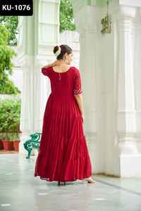 Collection de robes de fantaisie indiennes traditionnelles avec broderie de perles pour mariage et festival Salwar Kameez Suit - Product Image 6