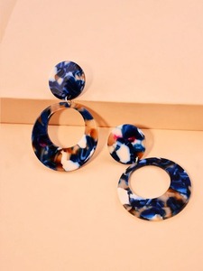 Pendientes de resina epoxi de alta calidad hechos a mano, diseños únicos, los mejores estilos para bodas, fiestas, niñas, joyería a precio mayorista - Product Image 4