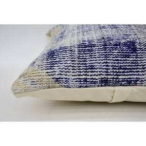 หมอนผ้าวูลสีม่วงลายวินเทจแบบวินเทจผ้าโมเสคผ้าคอตปะต่อลายองุ่นขนาด18X18นิ้วเทคนิคการทอ - Product Image 4