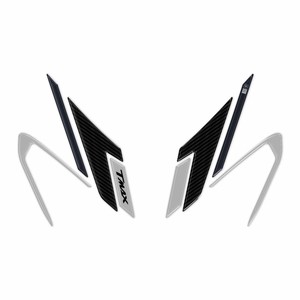 Adesivi Grafici Moto Personalizzati 3D in Gel per Protezione Anteriore Serbatoio Yamaha Tmax 2025 con Logo - Product Image 2