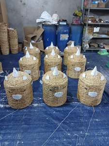 Panier de rangement licorne lunatique pour chambre d'enfant organisateur de jacinthe d'eau naturelle tissée à la main - Product Image 4