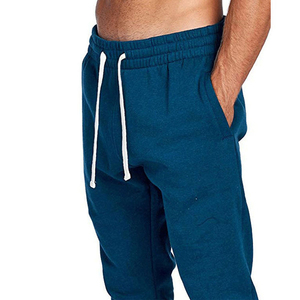 Ropa informal azul marino 500 Gsm mezcla de poliéster/algodón respetuoso con el medio ambiente ligero Jogger ropa de hombre de gran tamaño en blanco pierna ancha holgada - Product Image 6