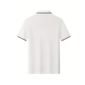 Vente en gros OEM Polo pour hommes, broderie ou impression de logo personnalisé, tissu en coton de qualité supérieure, manches courtes - Product Image 2