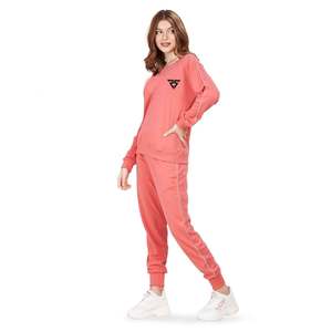 Logotipo personalizado de las señoras Jogger 2 piezas de ropa de fitness chándal Trajes Jogging Sport suit Mujeres Chándales - Product Image 4