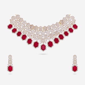Zircon <b>Necklace</b> 182022 for Wedding Occasions - Product Image 1