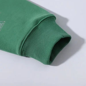 Sudadera con Capucha Personalizada OEM con Logotipo de Calavera de Pedrería, Transferencia Térmica, Talla Grande para Hombre, Estilo Vintage Desgastado - Product Image 3