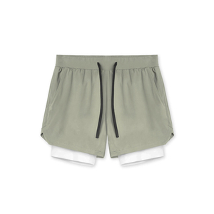 Shorts de compression d'entraînement hautement élastiques pour la course à pied, le fitness, le crossfit et la salle de sport avec technologie d'évacuation de l'humidité - Product Image 1