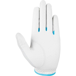 Guante de golf Relax Grip para mujer con palma de caramelo El mejor diseño Palma de cuero y guantes de golf de mano blanco sintético/caramelo OEM - Product Image 2