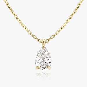 จี้เพชรเดี่ยว-คอลเลกชันสร้อยคอที่สง่างาม - Product Image 1