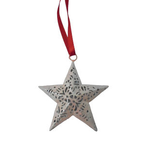 Ensemble décoratif le plus récent de 2 cœurs suspendus en métal pour la décoration de la maison et de Noël, couleur or, fait main sur mesure - Product Image 5