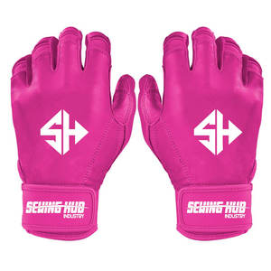 Gants de baseball à manchette courte personnalisables pour adultes et jeunes Gants de frappeur en cuir Cabretta de la meilleure qualité - Product Image 1