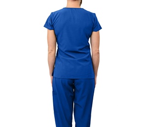 Ensemble de blouses médicales personnalisées en tissu Spandex avec logo pour femmes et hommes, détection d'aiguilles, marque privée, vente en gros directe usine - Product Image 2