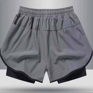 Pantalones cortos para correr de hombre de peso pesado en algodón suave, perfectos para ropa informal y Jogger de moda atlética urbana para hombre - Product Image 1