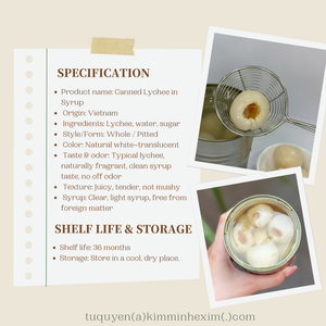 ลิ้นจี่กระป๋องพรีเมียมในน้ำเชื่อมจากเวียดนาม รับผลิตแบบ OEM/ฉลากส่วนตัว - Product Image 5